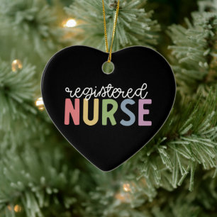 Adorno De Cerámica Graduación de enfermera RN registrada