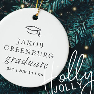 Adorno De Cerámica Graduación de Moda simple Minimalista moderna