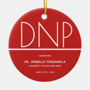 Adorno De Cerámica Graduación del título del DNP de Keepsake