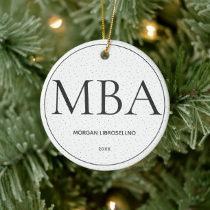 Adorno De Cerámica Graduación Dot MBA