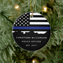 Adorno De Cerámica Graduación en la Academia de Policía de personaliz