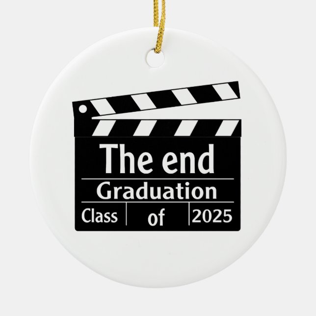 Adorno De Cerámica Graduación final de cine 2025 (Frente)
