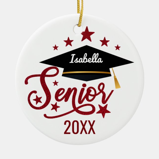 Adorno De Cerámica Graduación personalizada 2024 (Frente)