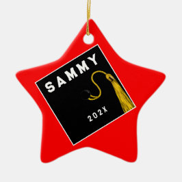 Adorno De Cerámica Graduación personalizada Keepsake Ceramic Orna