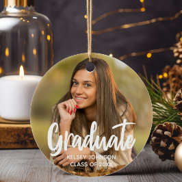 Adorno De Cerámica Graduado de moda Foto Personalizado moderno 2023 G