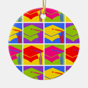 Adorno De Cerámica Graduado del arte pop