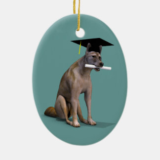 Adorno De Cerámica Graduate Coyote