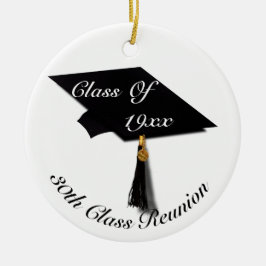 Adorno De Cerámica Graduation Cap & Diploma - High School Reunion