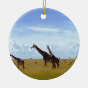 Adorno De Cerámica Grafas de Safari Africano