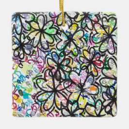 Adorno De Cerámica Graffiti Four Leaf Clovers