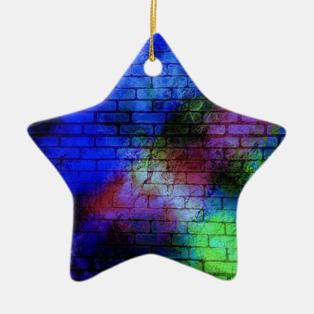 Adorno De Cerámica Graffiti mural (Frente)