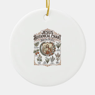 Adorno De Cerámica Gráfico Botánico Jesús Plantas Bíblicas Jesús Bota
