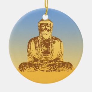 Adorno De Cerámica Gráfico de Buda
