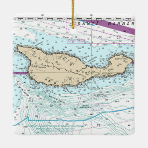 Adorno De Cerámica Gráfico de Isla Santa Cruz