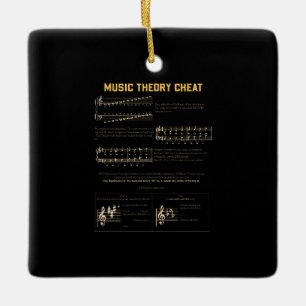 Adorno De Cerámica Gráfico de la teoría musical