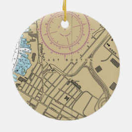 Adorno De Cerámica Gráfico de MAMÁES del Este de Boston