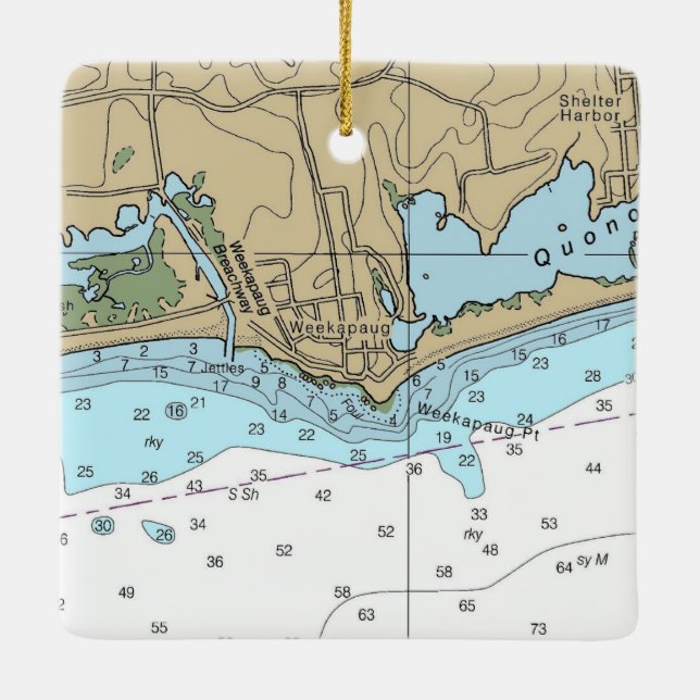 Adorno De Cerámica Gráfico de RI de Semana (Reverso)