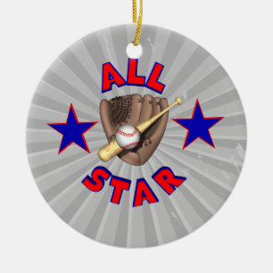 Adorno De Cerámica gráfico de todas las estrellas del béisbol