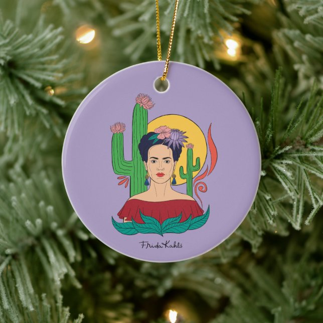 Adorno De Cerámica Gráfico del desierto de Frida Kahlo (Árbol)