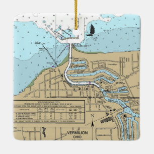 Adorno De Cerámica Gráfico naumático de Vermilion Ohio