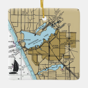 Adorno De Cerámica Gráfico naumático Muskegon MI