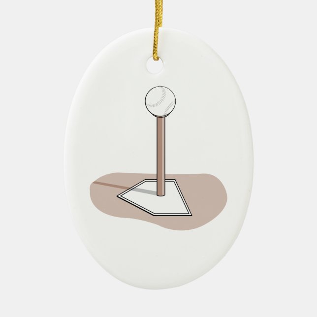 Adorno De Cerámica gráfico vectorial t-ball (Frente)