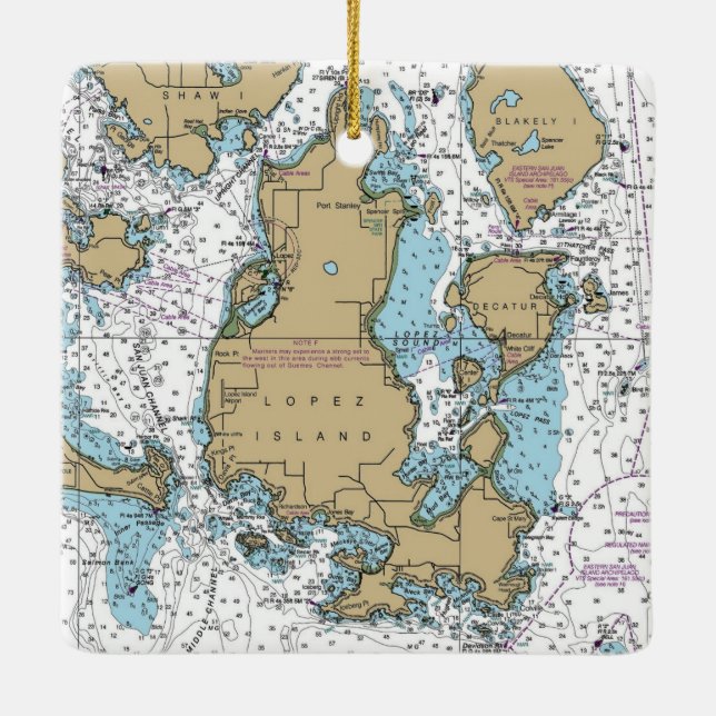 Adorno De Cerámica Gráfico WA de Isla López (Reverso)