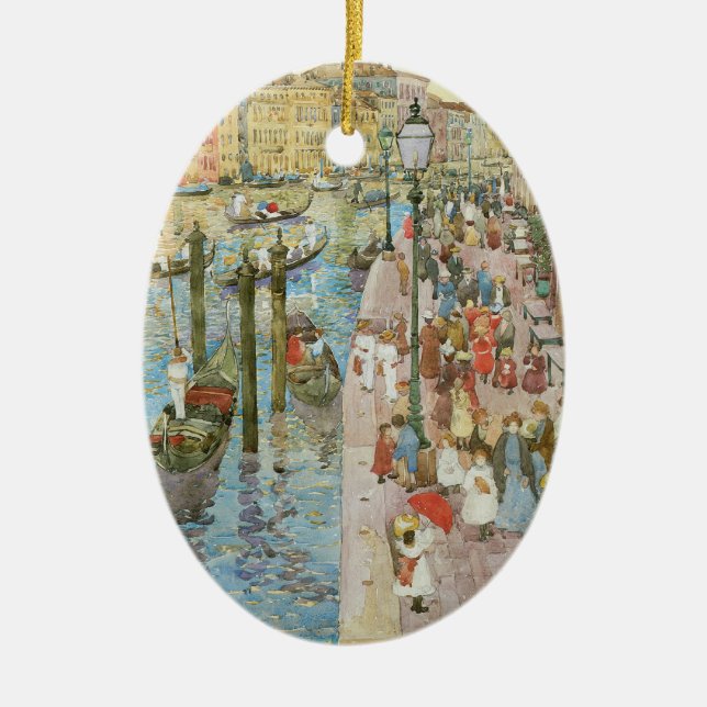 Adorno De Cerámica Gran Canal de Venecia, por Maurice Prendergast (Frente)