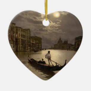 Adorno De Cerámica Gran Canal por el claro de luna II, Venecia,