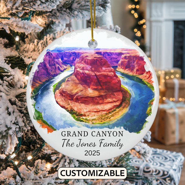Adorno De Cerámica Gran Cañón personalizado, regalo de Arizona (Subido por el creador)