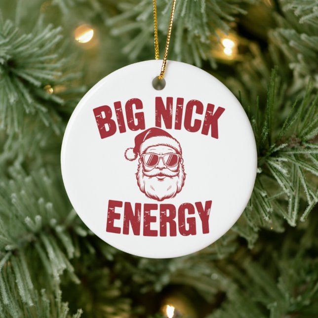 Adorno De Cerámica Gran Chiste de Navidades de Nick Energy Funny Sant (Árbol)
