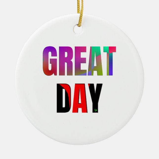 Adorno De Cerámica Gran Día. (Frente)