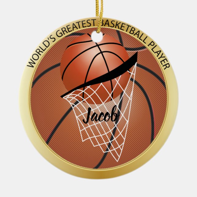 Adorno De Cerámica Gran jugador de baloncesto (Frente)