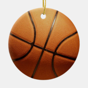 Adorno De Cerámica Gran Naranja de baloncesto tradicional,