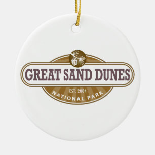 Adorno De Cerámica Gran parque nacional de las dunas de arena