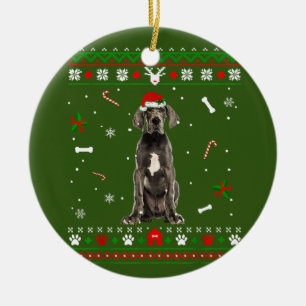 Adorno De Cerámica Gran perro danés
