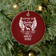 Gran perro mascota dane ángel guardián