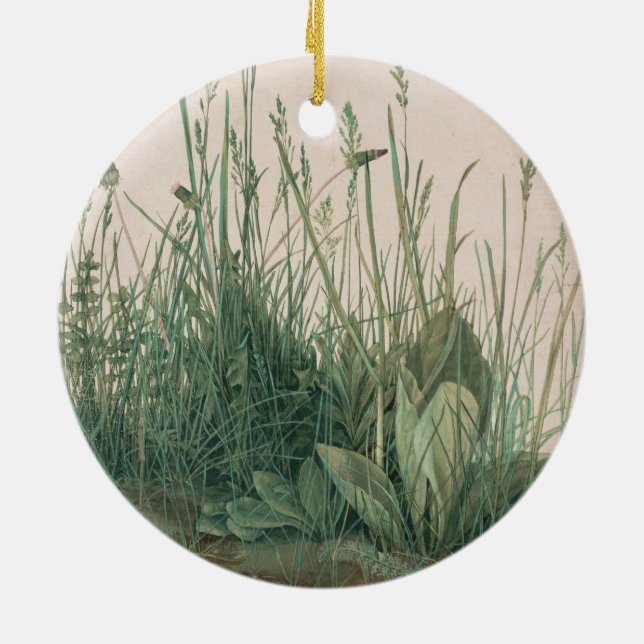 Adorno De Cerámica Gran trozo de turf (por Albrecht Dürer) (Atrás)