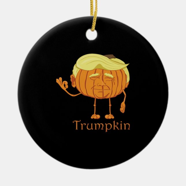 Adorno De Cerámica Gran Trumpkin perfecto y clásico (Frente)