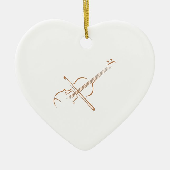 ADORNO DE CERÁMICA GRAN VIOLÍN (Frente)