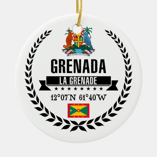 Adorno De Cerámica Granada (Frente)