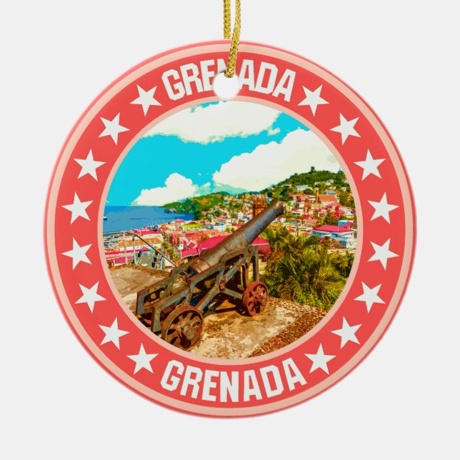Adorno De Cerámica Granada (Frente)