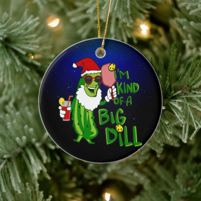 Adorno De Cerámica Grandes Navidades de PIckleball Santa (Árbol)