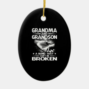 Adorno De Cerámica Grandma and Grandson A Bond That Can't Be Broken