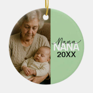 Adorno De Cerámica Grandma's "NANA" Design Ceramic Ceramic Ornament