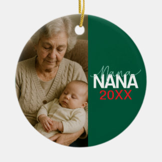 Adorno De Cerámica Grandma's "NANA" Design Ceramic Ceramic Ornament