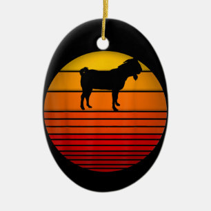 Adorno De Cerámica Granja de animales de granja divertida Retro Vinta