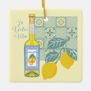 Adorno De Cerámica Granja de limones retro
