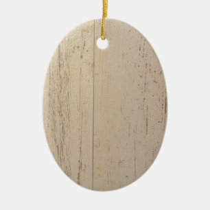 Adorno De Cerámica Grano de madera texturada lavado blanco