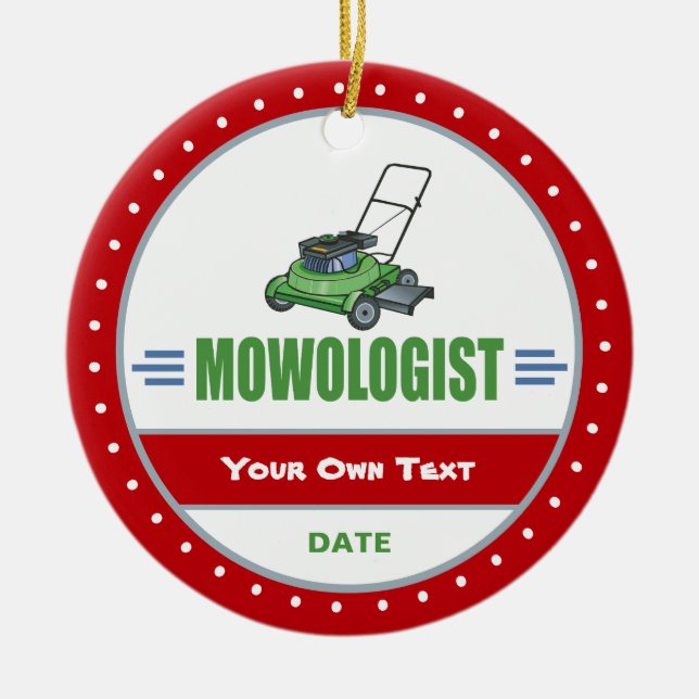 Adorno De Cerámica Grasas y cuidados divertidos (Frente)